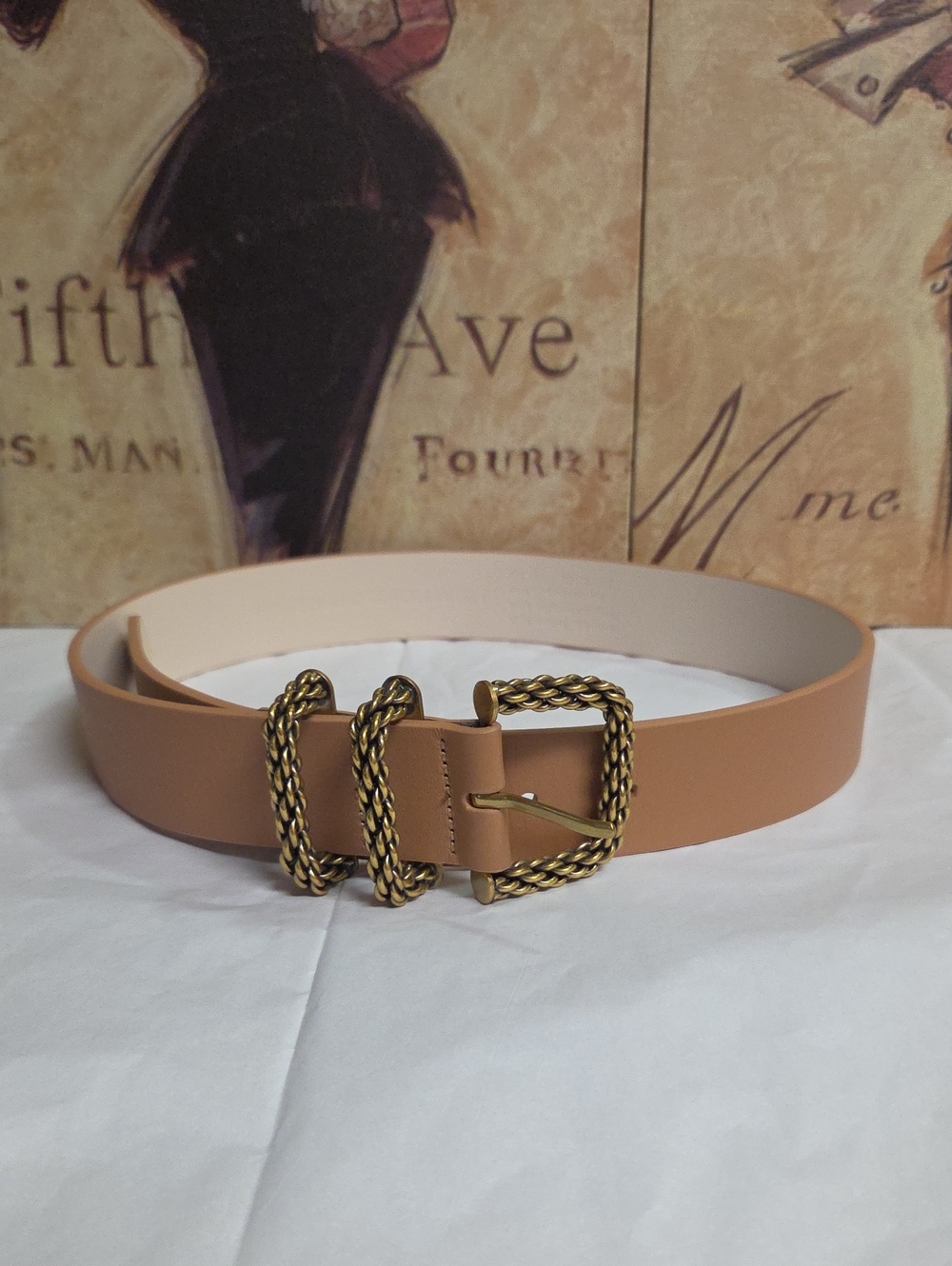 White House Black Market Braided Buckle Belt